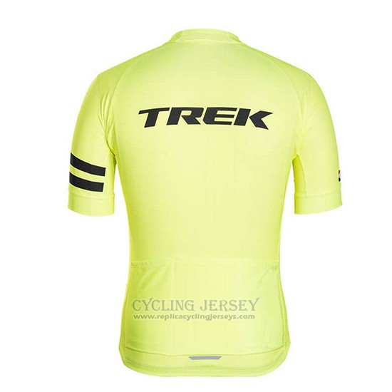 2018 Cycling Jersey Trek Light Yellow Short Sleeve and Bib Short